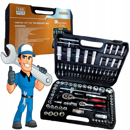 НАБІР ГАЙКОВИХ КЛЮЧІВ TORX 108 LEO LE-030