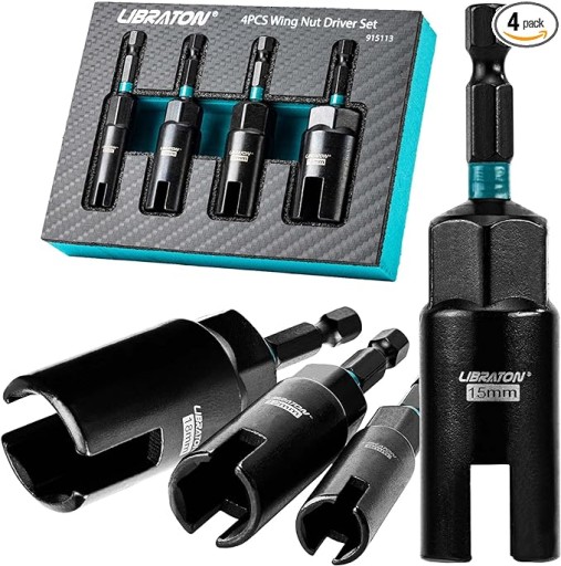 НАБОР ТОРЦЕВЫХ КЛЮЧЕЙ С КРЫШКОЙ 4 ШТ. 1/4” LIBRATON