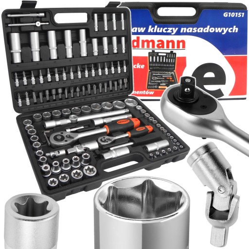 НАБОР ТОРЦЕВЫХ КЛЮЧЕЙ в чемодане ТОРЦОВЫЕ КЛЮЧИ 108 шт. 1/2