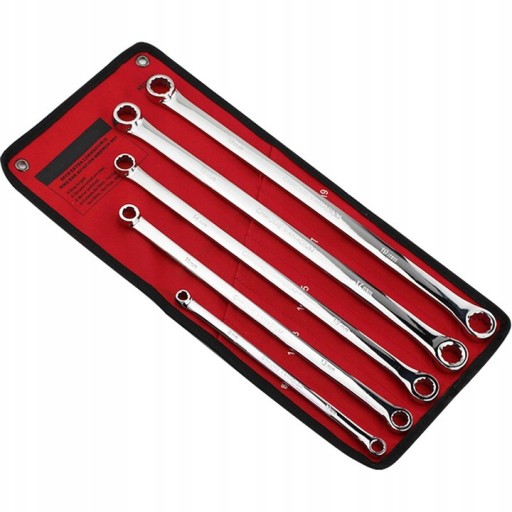 НАБОР КЛЮЧЕЙ НАКОЛЬЦОВЫХ ДЛЯ НАТЯЖИТЕЛЕЙ КЛЮЧИ НАКОЛЬНЫЕ ДЛИННЫЕ 8-19ММ ПРЯМЫЕ