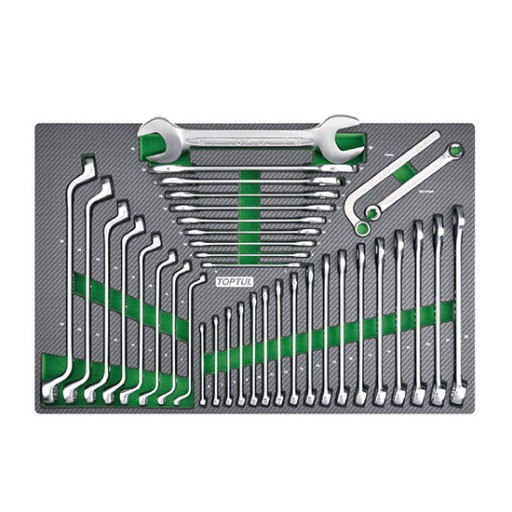 НАБІР КЛЮЧІВ ГАЙКОВИХ 6-32ММ 37ШТ ВСТАВКА TOPTUL