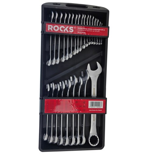 НАБІР ГАЙКОВИХ КЛЮЧІВ 26 ДЕТАЛЕЙ: 6-