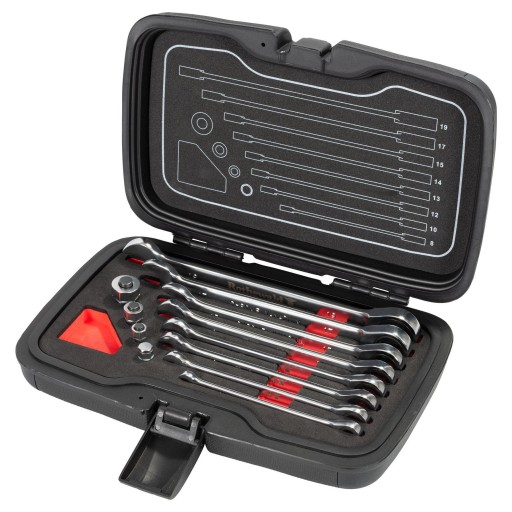 НАБОР КЛЮЧЕЙ С ТРЕЩОТКОЙ, 12 шт., ПРОЧНЫЙ