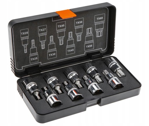 НАБОР ТОРЦЕВЫХ НАКОНЕЧНИКОВ TORX НА 55-ММ КРЫШКЕ КОРПУСА 9 EL.