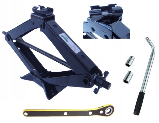 НАБОР ТРАПЕЦИЕВИДНЫХ ДОМКРАТОВ 2T + ТЕЛЕСКОПИЧЕСКИЙ ГАЕЧНЫЙ КЛЮЧ