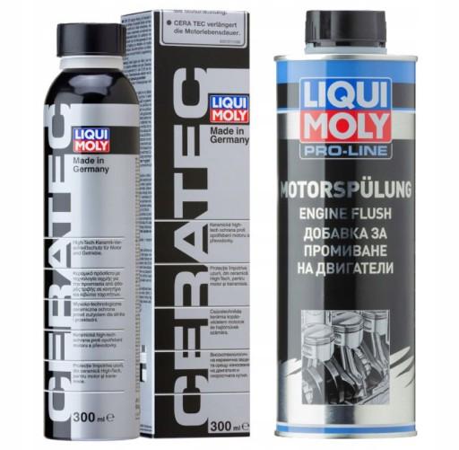 LIQUI MOLY CERATEC SET 300 мл PROLINE ENGINE FLUSH 500 мл