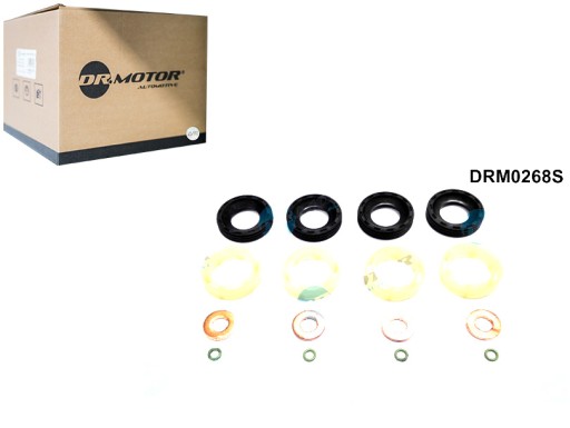 DRM0268S - КОМПЛЕКТ ДЛЯ ЛИТЬЯ ПОД ДАВЛЕНИЕМ С УПЛОТНИТЕЛЬНЫМИ КОЛЬЦАМИ ДЛЯ FIAT 1.6 JTD 07-15 DR. MOTOR