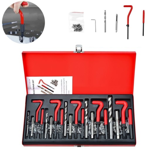 НАБОР ДЛЯ РЕМОНТА РЕЗЬБЫ M5 M6 M8 M10 M12 131 ШТ.
