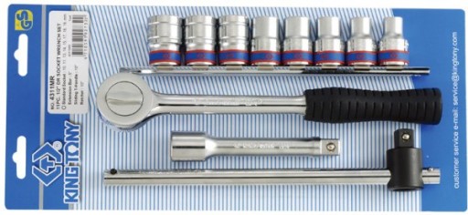 НАБОР ИНСТРУМЕНТОВ 1/2 11 шт. РОЗЕТКИ 6-точечные. 10-19 мм