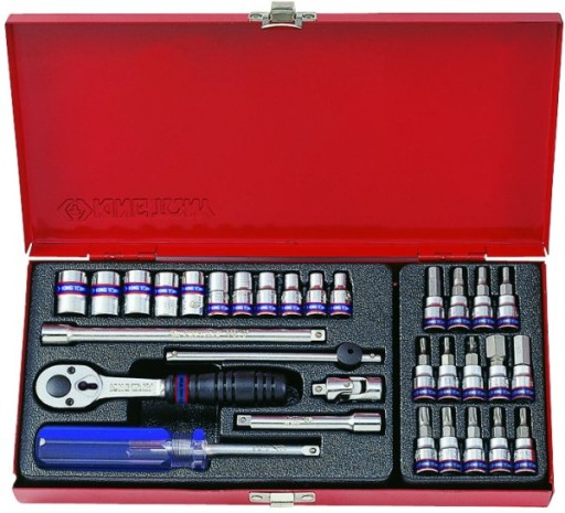 НАБОР ИНСТРУМЕНТОВ 1/4 31 шт. КОРОТКИЕ ГОЛОВКИ, 6-гранные.