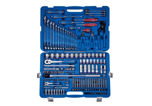 НАБОР ИНСТРУМЕНТОВ, 153 ДЕТАЛИ, НАСАДКИ 1/4