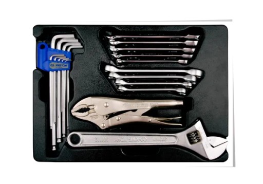 НАБІР ІНСТРУМЕНТІВ 20 шт. - КЛЮЧІ КОМБІНОВАНІ З ОДНОСТОРОННІМ ХРАПОВИКОМ