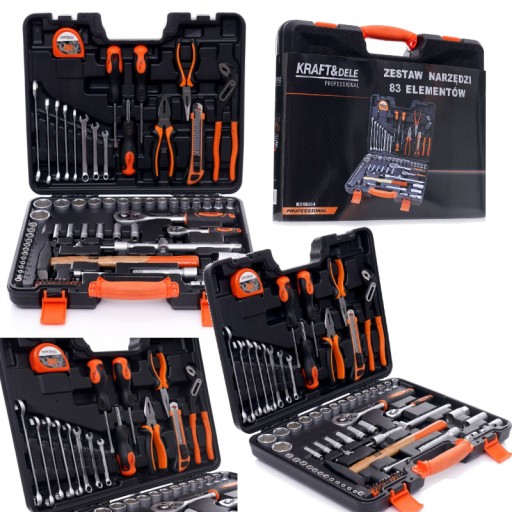НАБІР ІНСТРУМЕНТІВ 83 шт. КЛЮЧІ ДЛЯ ІНСТРУМЕНТІВ