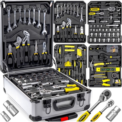 НАБІР ІНСТРУМЕНТІВ ГОЛОВНИХ БІТ КОФЕРА ДЛЯ ІНСТРУМЕНТІВ 246 ELEMENTS CRV