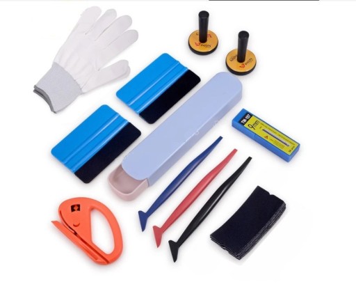 НАБОР ИНСТРУМЕНТОВ ДЛЯ НАНЕСЕНИЯ ПЛЕНКИ И НАКЛЕЕК-7 ПРОДУКТОВ.