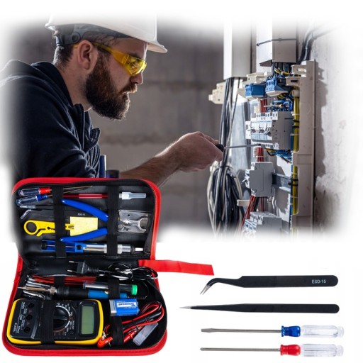 НАБІР ЕЛЕКТРИЧНИХ ІНСТРУМЕНТІВ ПАЯЛЬНИК Мультиметр Олово ++