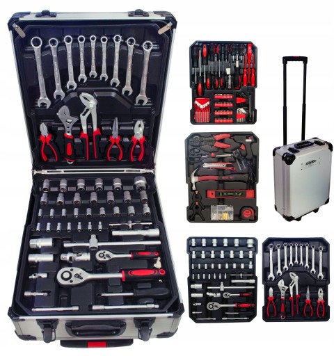 EUROTEC 300 EL НАБІР ІНСТРУМЕНТІВ ВАліза КЛЮЧІ ГНІЗДИ БІТИ ОРГАНІЗАТОР XXL