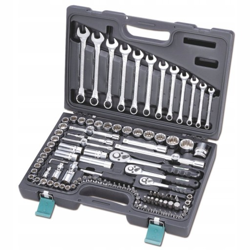 НАБІР ІНСТРУМЕНТІВ HONITON 111EL ГАЙКОВІ КЛЮЧІ, ХРАПОВИКИ, БІТИ, ПЕРЕХОДНИКИ