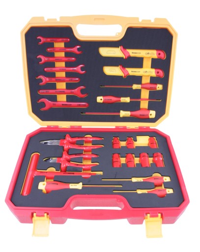 НАБІР ІНСТРУМЕНТУ ІЗОЛЬОВАНИЙ 1/2'', 25 ШТ. - 1KV