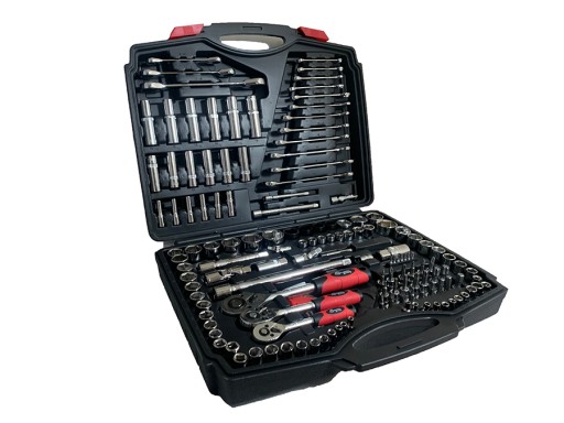 НАБІР ІНСТРУМЕНТІВ ГАЙКОВІ КЛЮЧІ БІТИ ГОЛОВНІ НАБІР ТРАЩОЧОК 150EL RS009