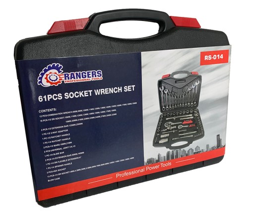 НАБІР ІНСТРУМЕНТІВ ГАЙКОВІ КЛЮЧІ БІТИ ГОЛОВНІ НАБІР ТРАЩОЧОК 61EL RS014