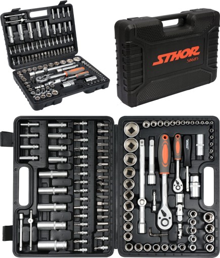 НАБОР ИНСТРУМЕНТОВ ТОРЦОВЫЕ КЛЮЧИ ТРЕЩОТКИ 1/4