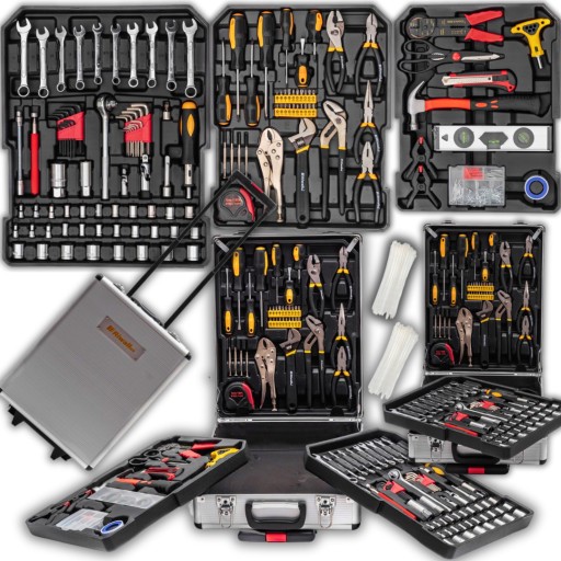 НАБІР ІНСТРУМЕНТІВ КЛЮЧІВ НАКИДНИЧНІ КЕЙС 750 ЕЛЕМЕНТ.