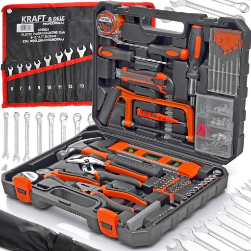 НАБІР ІНСТРУМЕНТІВ ГАЙКОВІ КЛЮЧІ РІЖНІ КЛЮЧІ ІНСТРУМЕНТАЛЬНІ ВАлізА БІТИ 192 EL