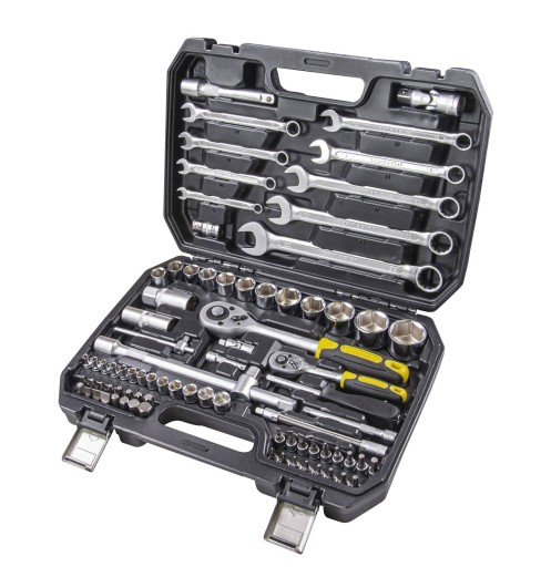 TOPMASTER НАБІР ІНСТРУМЕНТІВ ДЛЯ ГАЙКОВИХ КЛЮЧІВ З ХРАПОВИКОМ НА 82 ЕЛЕМЕНТА