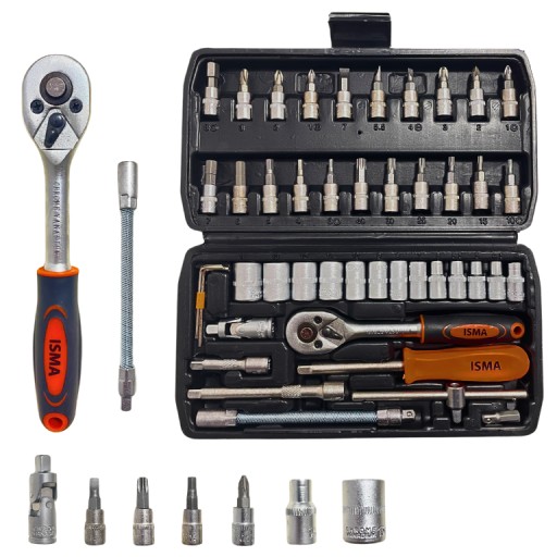 НАБІР ІНСТРУМЕНТІВ ДЛЯ ГАЙКОВИХ КЛЮЧІВ КЛЮЧІ ТОЗИЧНІ 46 ШТАТІВ ВЕЛИКИЙ TORX