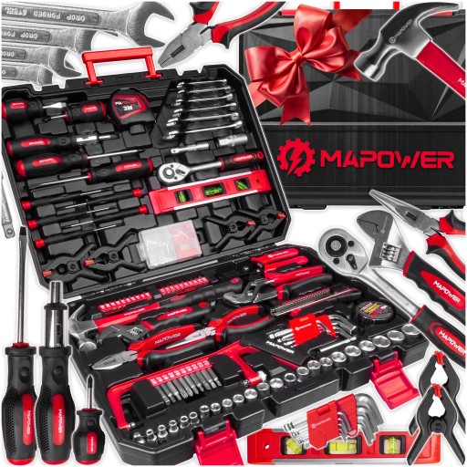 НАБОР ИНСТРУМЕНТОВ КЛЮЧИ ЧЕХОЛ ДЛЯ ИНСТРУМЕНТОВ CRV ГОЛОВКИ БИТЫ 168 ELE MAPOWER