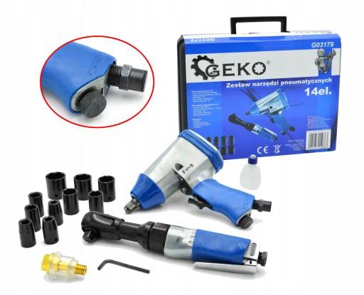 НАБОР ПНЕВМАТИЧЕСКИХ ИНСТРУМЕНТОВ 14EL GEKO G03179