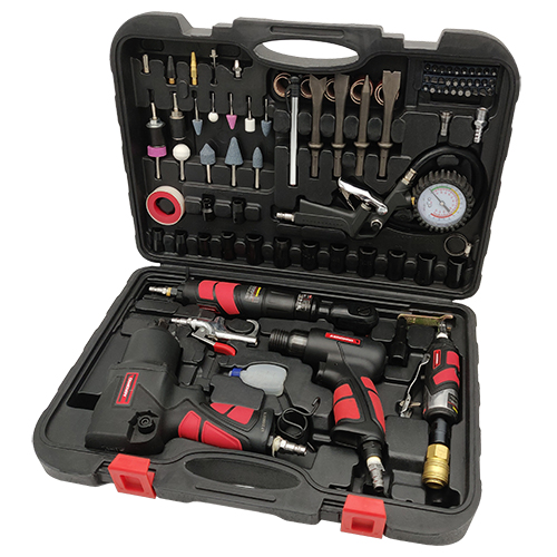 НАБІР ПНЕВМАТИЧНОГО ІНСТРУМЕНТУ 57 EL ДЛЯ КОМПРЕСОРІВ З АКСЕСУАРАМИ AEROPRO