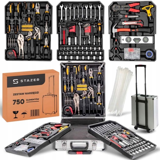 STAZER 750 EL НАБІР ІНСТРУМЕНТІВ ТЕЛЕСКОПІЧНИЙ ЧЕХОЛ РУЧКА ВИСОКА ЯКІСТЬ