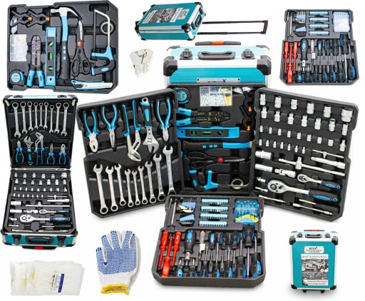 НАБОР ИНСТРУМЕНТОВ В КЕЙСЕ 1200 ЭЛЕМЕНТОВ ТОРЦЕВЫЕ КЛЮЧИ ОТВЕРТКИ