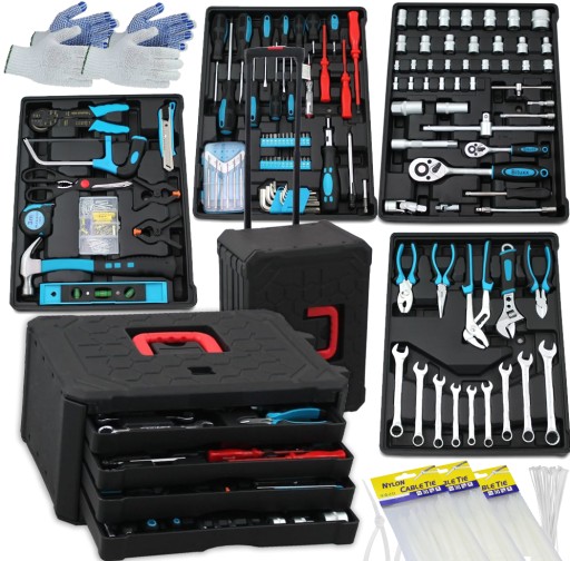 НАБОР ИНСТРУМЕНТОВ В КЕЙСЕ 1200 ЭЛЕМЕНТОВ ТОРЦЕВЫЕ КЛЮЧИ ОТВЕРТКИ