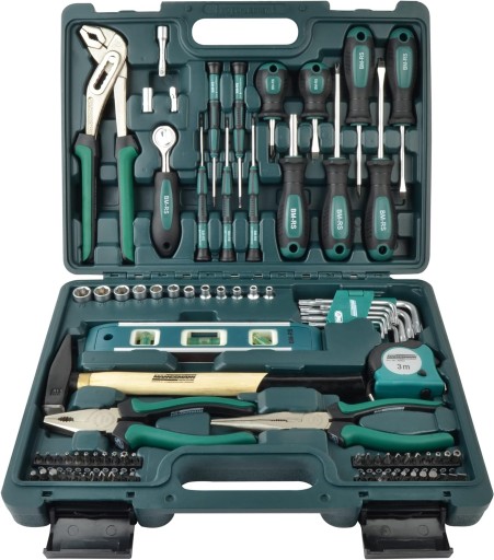 НАБОР ИНСТРУМЕНТОВ КОРОБКА С ИНСТРУМЕНТАМИ, 87 ЭЛЕМЕНТОВ, ОТВЕРТКИ, БИТЫ