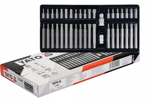 НАБІР ІНСТРУМЕНТІВ професійний набір біт, перехідників 40 шт., короткі, довгі