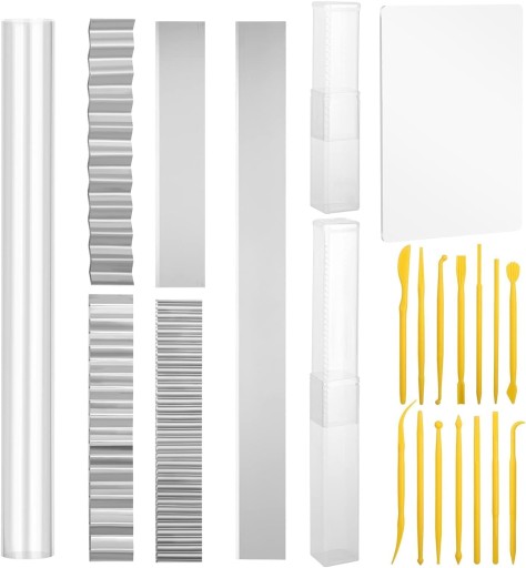 НАБІР ІНСТРУМЕНТІВ ДЛЯ ЛІПКИ ДЛЯ ОБРОБКИ ПОЛІМЕРНОЇ ГЛИНИ ТА КЕРАМІКИ 23 ЕЛ.