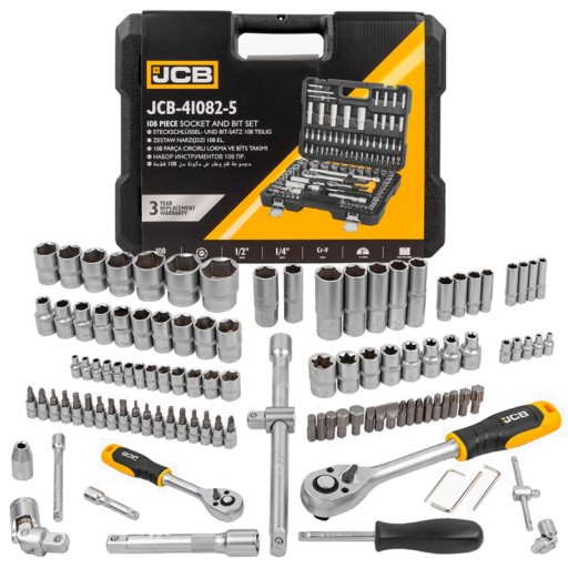 НАБІР ІНСТРУМЕНТІВ ДЛЯ ГАЙКОВИХ КЛЮЧІВ TORX КЛЮЧІ ГАЙКОВІ JCB 108EL