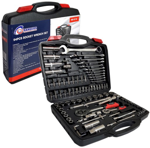 НАБІР ІНСТРУМЕНТІВ ГОЛОВКИ БІТИ ХРАПОВИК РУЧКА - НАБІР 94 ЕЛ