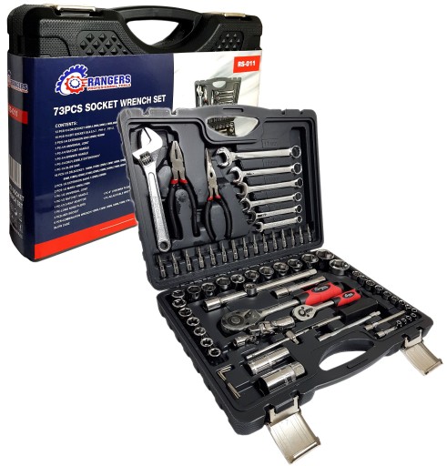 НАБІР ІНСТРУМЕНТІВ ГОЛОВКИ БІТИ ХРАСПОВИК ЩИПЦІ РУЧКА - НАБІР 73 ЕЛЕМЕНТА