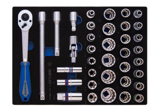 НАБОР НАСАДОК 1/2'' 37 шт. КОРОТКО Коротко: Король Тони