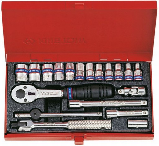 НАБОР НАСАДОК 1/4 19 шт. КОРОТКИЙ 12-угловой. 4–13 мм