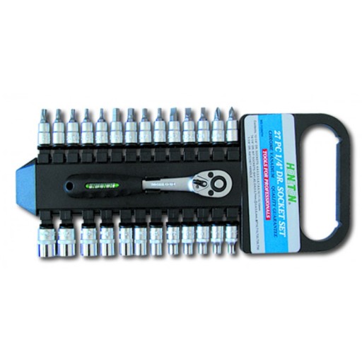 НАБОР НАСАДОК 1/4″ 4-13ММ 27ШТ HONITON H1127