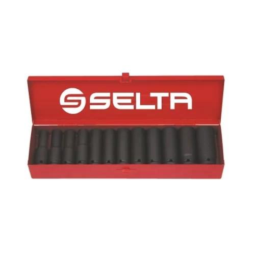 НАБОР НАСАДОК, длинные ударные головки, 12 шт., 10–24 мм 1/2 дюйма