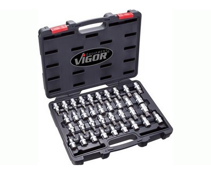 НАБОР НАСАДОК TORX/MBUS/SPLINE/RIBE 1/2 36 VIGOR
