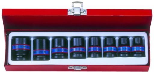 НАБОР УДАРНЫХ НАСАДОК 1/2 8 шт. КОРОТКИЙ 6-сторонний. 1