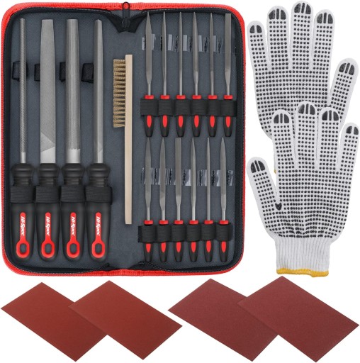 НАБОР РУЧНЫХ И НАПИЛОЧНЫХ ИНСТРУМЕНТОВ, 17 ЭЛЕМЕНТОВ. УГЛЕРОДИСТАЯ СТАЛЬ БЕСПЛАТНО
