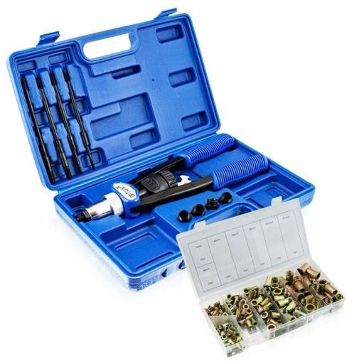 НАБОР РУЧНЫХ ЗАКЛЕПОЧНИКОВ, ЩИПЦЫ ДЛЯ ЗАКЛЕПОЧНЫХ ГАЙОК M